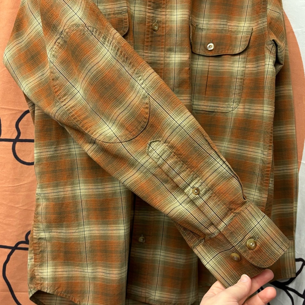 Cabela's Soft Pacific Trail plaid button down, mens medium - Picture 5 of 10